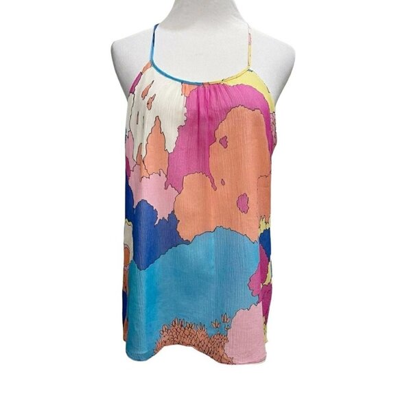Tibi 4 Sleeveless Silk Top Blouse - Picture 1 of 6